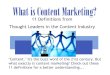 11 Definitions of Content Marketing