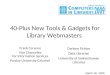 40 Plus Cool Tools for Library Webmasters