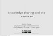 Knowledge sharing and the Commons