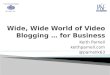 Wide, Wide World Of Video Blogging ... for Business