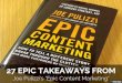 27 Epic TakeAways from Joe Pulizzi's book: Epic Content Marketing