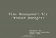 Time Management For Product Managers