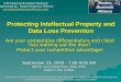Protecting Intellectual Property & Data Loss Prevention