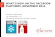 What's New on the Facebook Platform, November 2011