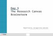 The research canvas brainstorm