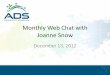 Atlantic DataSystems: Sage Web Chat With Joanne Snow for General Ledger