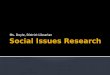 Social issues research