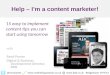 René Power - OTE Birmingham - Help! I’m a content marketer