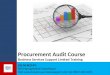 Business procurement audit