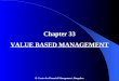 Chapter33 valuebasedmanagement