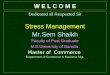 Stress management- Sem Shaikh