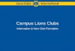 What Is A Campus Lions Club