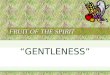 8. fruit of the spirit meekness