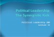 7 Principles Of Political Leadership