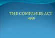 Companies act 1956-ppt