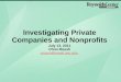 "Investigating Private Companies and Nonprofits"