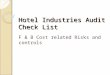 Hotel industries audit_check_list_f__b