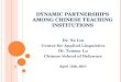 N. Liu, T. Lu: Dynamic Partnerships Among Chinese Teaching Institutions  (P2)