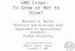 GMO.ppt - Agricultural  Biotechnology