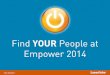 Find Your People at Empower 2014
