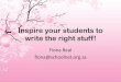 Inspire your students to write the right stuff