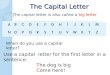 The capital letter