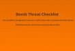 Bomb threat checklist