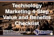 Technology Marketing 4-Step Value and Benefits Checklist (Slides)