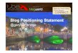 Blog Positioning Statement- Gary Bembridge