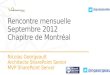 Rencontre mensuelle SharePoint Quebec Montreal septembre 2012