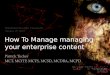 SPS Cinci 2012  - Enterprise Content Management