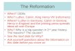 The reformation