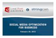Social Media Optimization for Business 2013