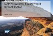 SAP NetWeaver BW Powered by SAP HANA