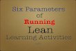 Lean Learning Activities: Activity Parameters