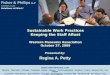 Sustainable Work Practices: Keeping the Staff Afloat