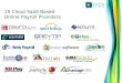 15 Cloud SaaS Based Online Payroll Providers