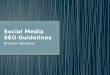 Social media seo guidelines