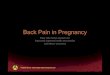 Back pain in pregnancy wed 26   2