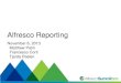 Alfresco Business Reporting - Alfresco Summit 2013 - Tjarda Peelen