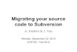 Migrating your source code to Subversion