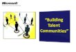 Microsoft Building Talent Communities