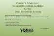 Pender's Picks: Choral Christmas cantatas 2011 (sheet music)
