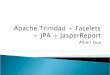 Apache Trinidad + Facelets + JPA + JasperReport.ppt