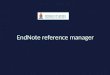 End note reference manager2013