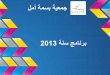 برنامج جمعية بسمة أمل بوجدة لسنة 2013