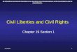 Ch 19 Sec 1 Civil Libertis