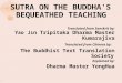 Bequeathing Sutra