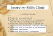 Interview Skills Clinic