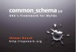 common_schema 2.0: DBA's Framework for MySQL